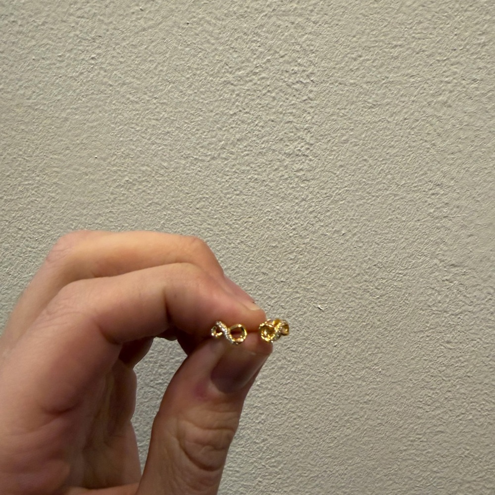 PANDORA Gold Knot Stud Earrings